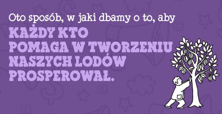 Ensure that Everyone who helps make our ice cream prospers