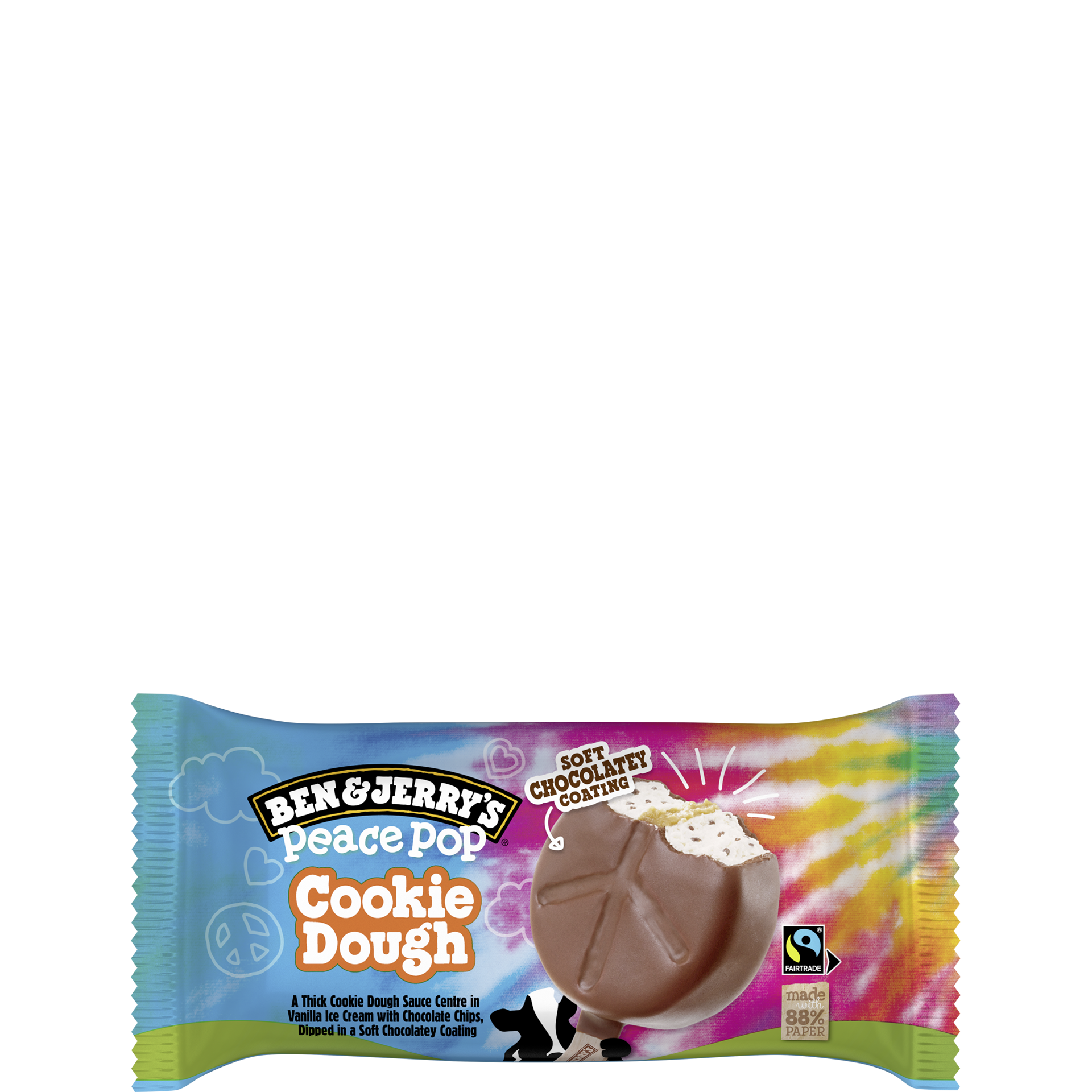 Lody Cookie Dough Peace Pop - Bar