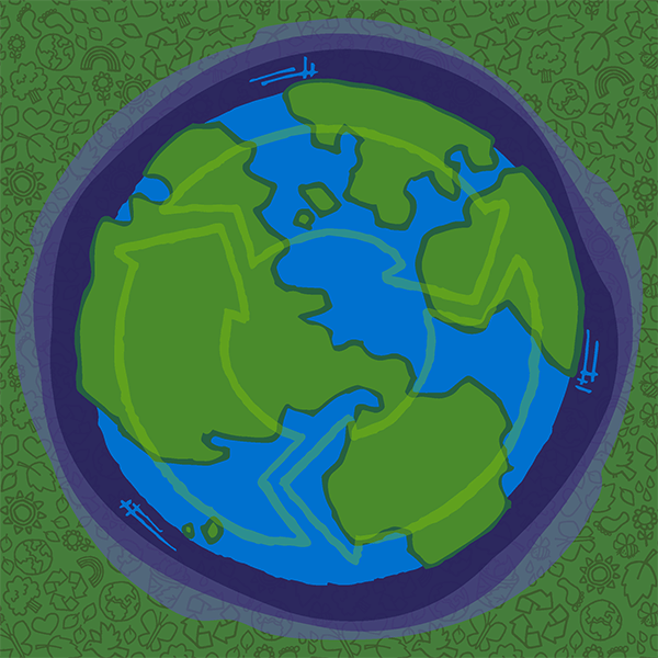 Opakowania pozyskiwane w sposób ekologiczny – ikona